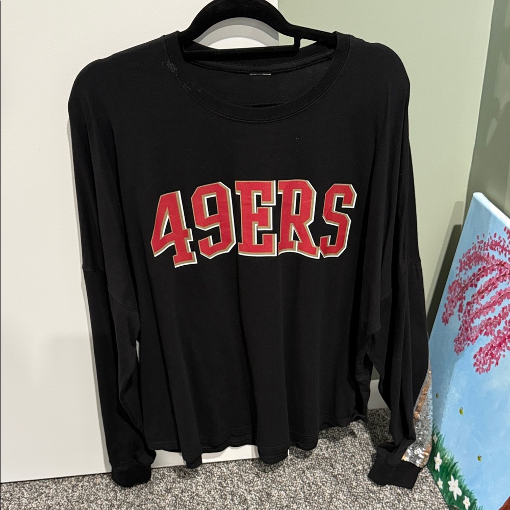 Fanatics Black 49ers Long Sleeve Tee